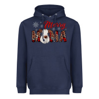 Navy merry mama Heavyweight Hoodie - JahusDesignShop