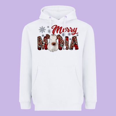 Merry Mama Heavyweight Hoodie Designed By Jahusdesignshop