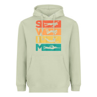 Matcha retro vintage swimming gift for swimmers t shirt Heavyweight Hoodie - FloraArt