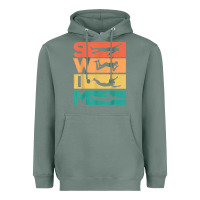 Sage retro vintage swimming gift for swimmers t shirt Heavyweight Hoodie - FloraArt