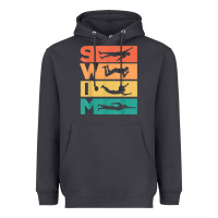 Smoke retro vintage swimming gift for swimmers t shirt Heavyweight Hoodie - FloraArt