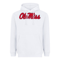 White ole miss Heavyweight Hoodie - FloraArt