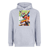 Heather Grey KIKAIDA POSTER Heavyweight Hoodie - FloraArt