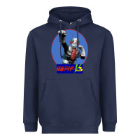 Navy KAMEN RIDER V3 PUNCH Heavyweight Hoodie - FloraArt