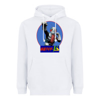 White KAMEN RIDER V3 PUNCH Heavyweight Hoodie - FloraArt