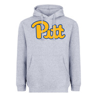 Heather Grey Pitt Panthers Heavyweight Hoodie - FloraArt