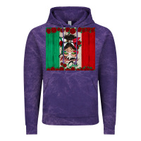 Cloud Purple mexican messy bun mamacita Vintage Hoodie - BundleAndBundleShop