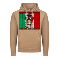 Vintage Coffee mexican messy bun mamacita Vintage Hoodie - BundleAndBundleShop