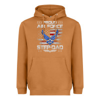 Meerkat proud air force step dad veteran vintage flag veterans day t shirt Heavyweight Hoodie - FloraArt