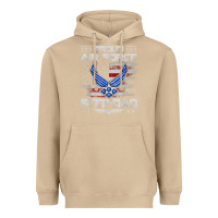 Mushroom proud air force step dad veteran vintage flag veterans day t shirt Heavyweight Hoodie - FloraArt