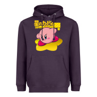 Plum kirby men's pink Heavyweight Hoodie - FloraArt