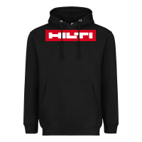 Black hilti Heavyweight Hoodie - FloraArt