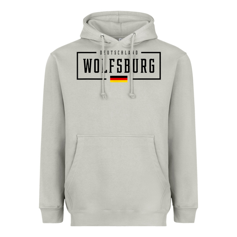 Wolfsburg Deutschland Germany German Flag Heavyweight Hoodie by FloraArt | Teevron