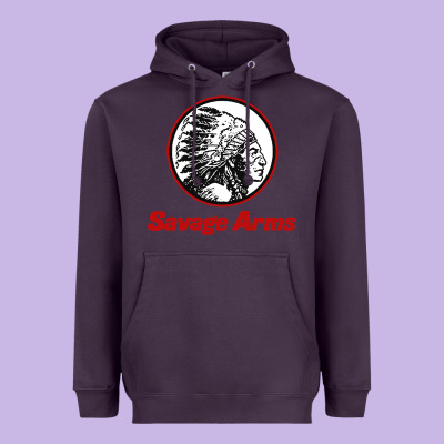 Savage Arms Heavyweight Hoodie Designed By Floraart