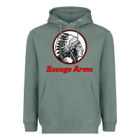 Sage Savage Arms Heavyweight Hoodie - FloraArt