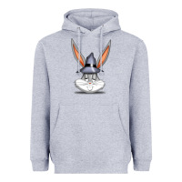 Heather Grey bugs bunny Heavyweight Hoodie - FloraArt