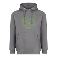 Storm Cyberpunk samurai Neon Green Heavyweight Hoodie - FloraArt