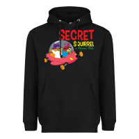 Black Secret Squirrel  51 Heavyweight Hoodie - FloraArt