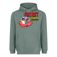 Sage Secret Squirrel  51 Heavyweight Hoodie - FloraArt