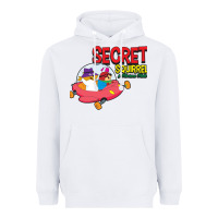 White Secret Squirrel  51 Heavyweight Hoodie - FloraArt
