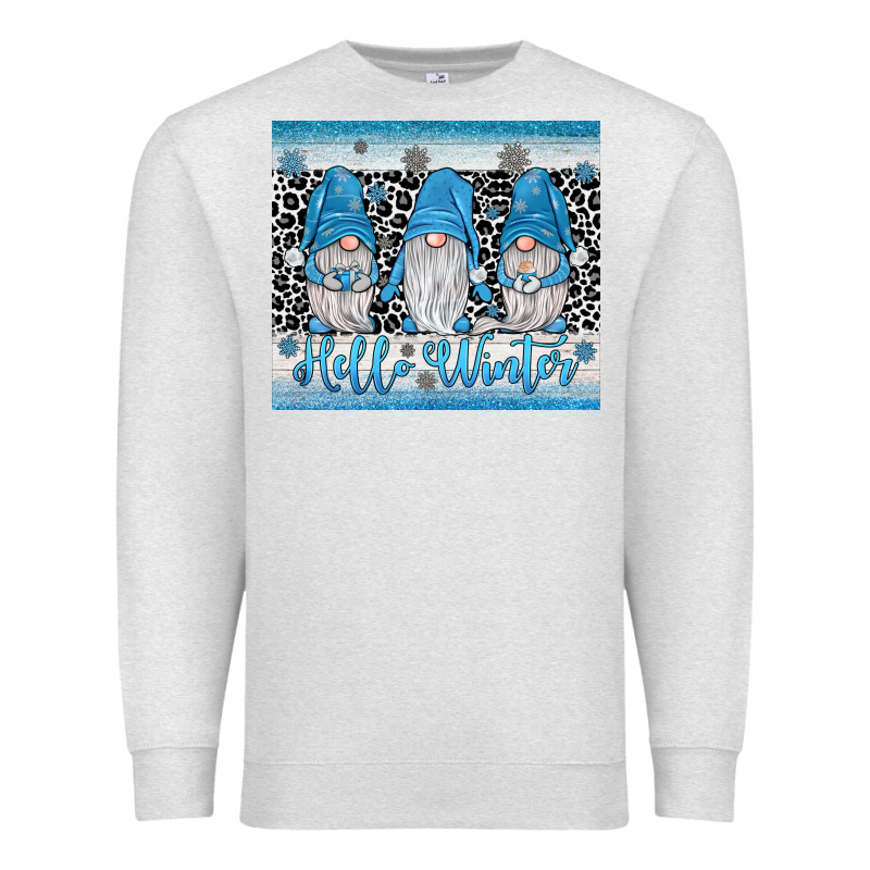 Hello Winter Gnome Premium Sweatshirt by JahusDesignShop | Teevron