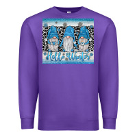 Purple hello winter gnome Premium Sweatshirt - JahusDesignShop