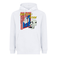White thats no moon Heavyweight Hoodie - FloraArt