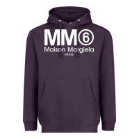 Plum mm6 maison margiela Heavyweight Hoodie - FloraArt