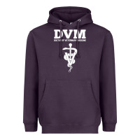 Plum Doctor of Veterinary Medicine DVM Veterinarian Vet Tech Heavyweight Hoodie - FloraArt