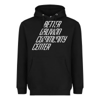 Black Better Oblivion Community Center Heavyweight Hoodie - FloraArt