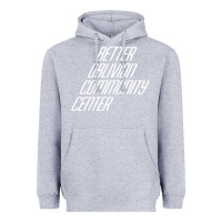 Heather Grey Better Oblivion Community Center Heavyweight Hoodie - FloraArt