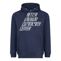 Navy Better Oblivion Community Center Heavyweight Hoodie - FloraArt