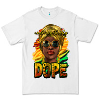 White Unapologetically dope afro Premium Tee - HowdyJamesFarm