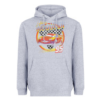 Heather Grey cars lightning mcqueen Heavyweight Hoodie - FloraArt