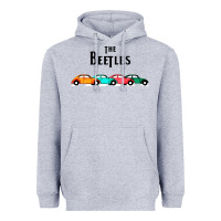 Heather Grey beetles Heavyweight Hoodie - FloraArt