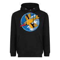 Black Ww2 91St Bomb Squadron Flying Fortress Soaring Bird Patch Heavyweight Hoodie - FloraArt