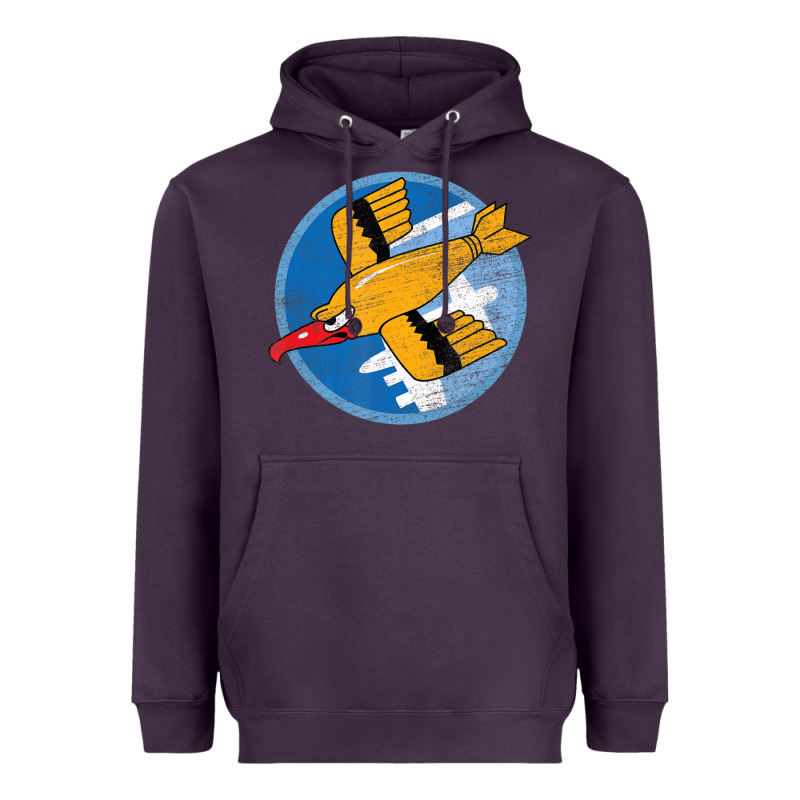 Ww2 91st Bomb Squadron Flying Fortress Soaring Bird Patch Heavyweight Hoodie by FloraArt | Teevron