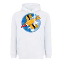 White Ww2 91St Bomb Squadron Flying Fortress Soaring Bird Patch Heavyweight Hoodie - FloraArt