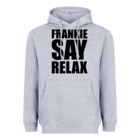 Heather Grey Frankie Say Relax Essential Heavyweight Hoodie - FloraArt