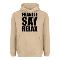 Mushroom Frankie Say Relax Essential Heavyweight Hoodie - FloraArt