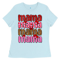 Baby Blue valentines day mama olivia Ladies Tee - OliviaCreatesArt