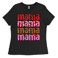 Black valentines day mama olivia Ladies Tee - OliviaCreatesArt