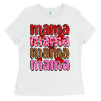 White valentines day mama olivia Ladies Tee - OliviaCreatesArt
