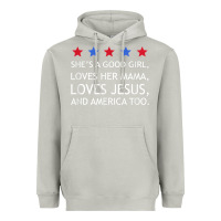 Moon Dust she's a good girl, she's loves her mama, loves jesus t shirt Heavyweight Hoodie - FloraArt