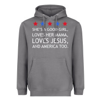 Storm she's a good girl, she's loves her mama, loves jesus t shirt Heavyweight Hoodie - FloraArt
