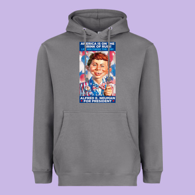 Alfred E. Neuman For President Heavyweight Hoodie Designed By Floraart