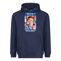 Navy alfred e. neuman for president Heavyweight Hoodie - FloraArt