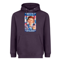 Plum alfred e. neuman for president Heavyweight Hoodie - FloraArt