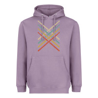 Lavender retro vintage drummer tshirt 70s 80s distressed drum sticks long sleev Heavyweight Hoodie - FloraArt