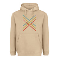 Mushroom retro vintage drummer tshirt 70s 80s distressed drum sticks long sleev Heavyweight Hoodie - FloraArt